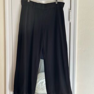 Lee Premium Black Ponte Wide Leg Pants
